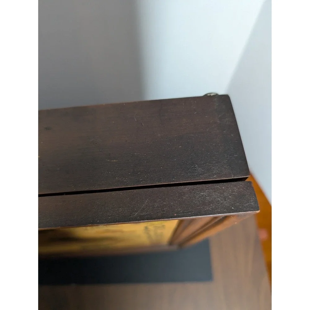 1965 Three Mountaineers Vintage Herbs Spices Wooden Rack Cabinet
